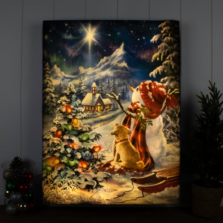 Follow the Star 18x24 Fully Illuminated LED Wall Art