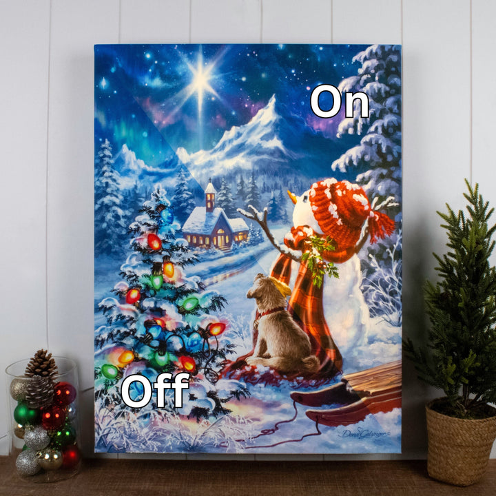 Follow the Star 18x24 Fully Illuminated LED Wall Art