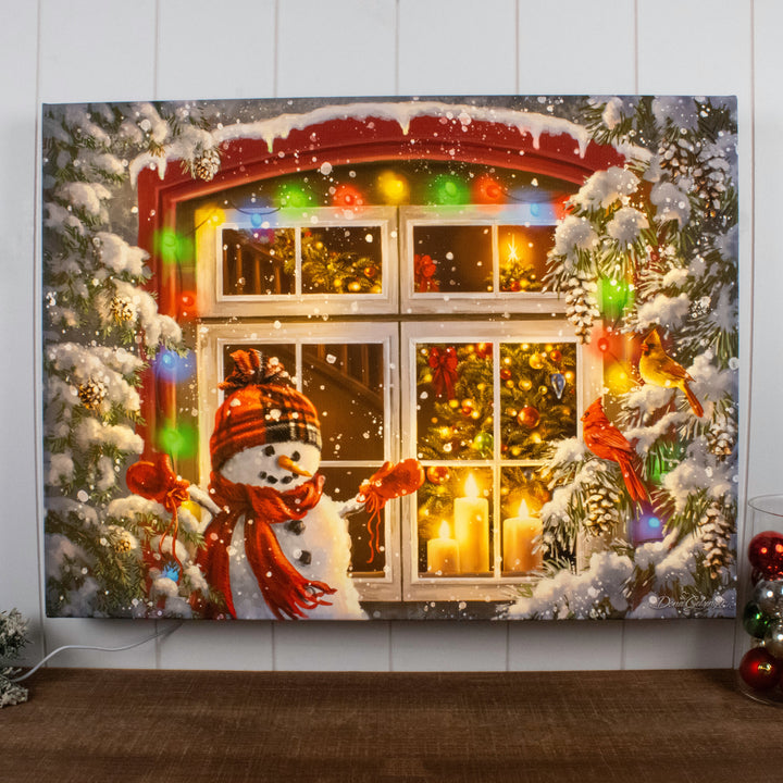 Merry and Bright 18x24 Fully Illuminated LED Wall Art, handcrafted Christmas gift, Grande Place, Lancaster County PA