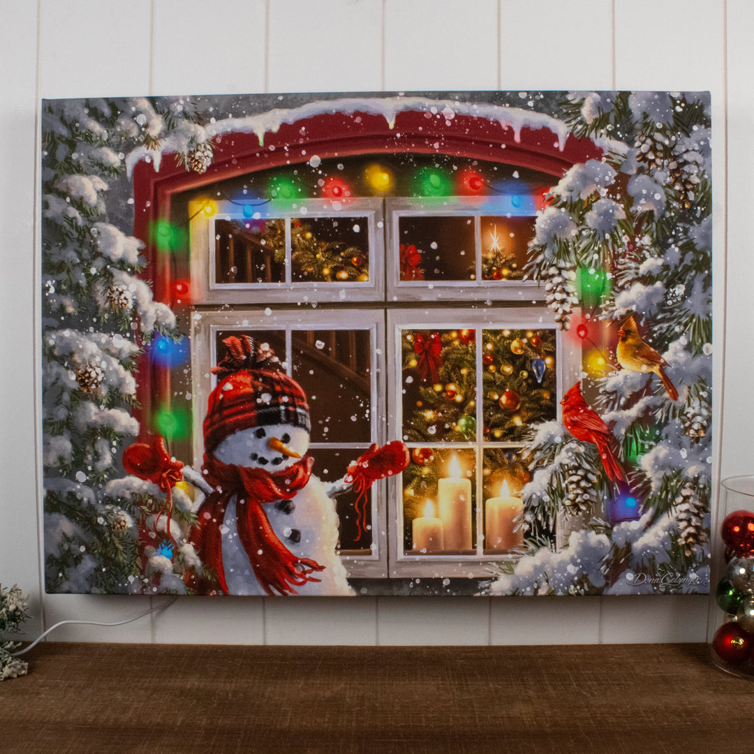 Merry and Bright 18x24 Fully Illuminated LED Wall Art
