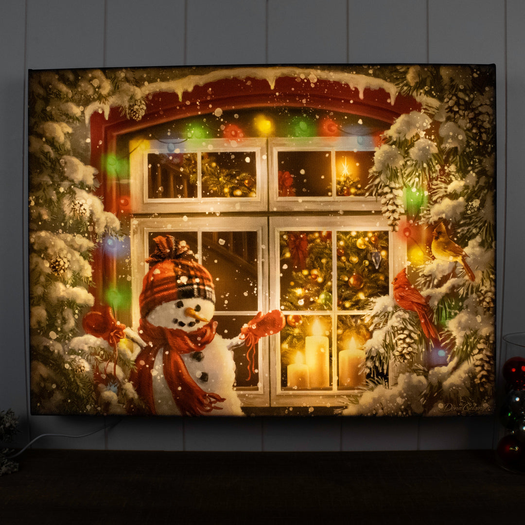 Merry and Bright 18x24 Fully Illuminated LED Wall Art