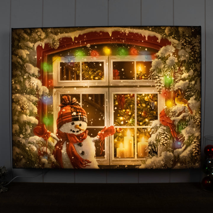 Merry and Bright 18x24 Fully Illuminated LED Wall Art