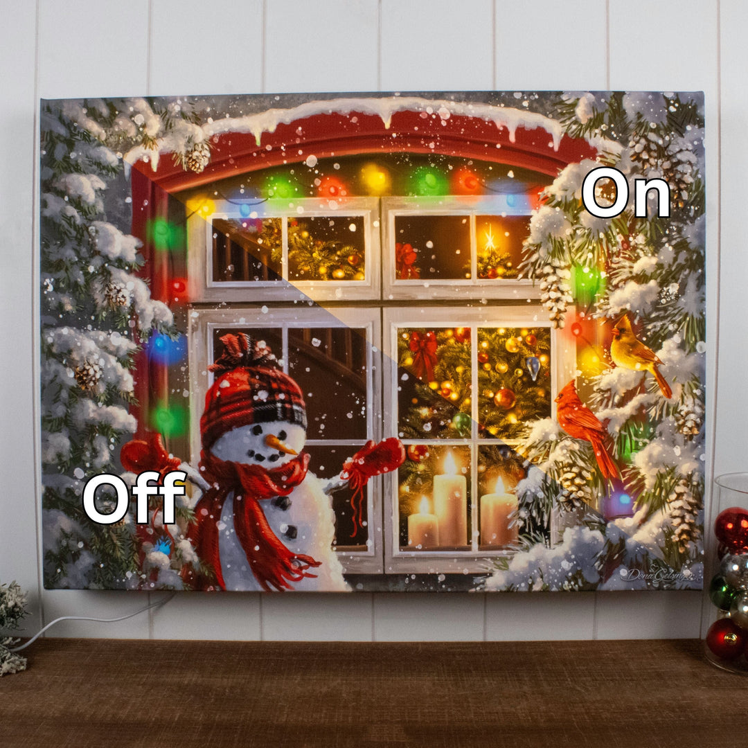 Merry and Bright 18x24 Fully Illuminated LED Wall Art