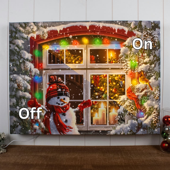 Merry and Bright 18x24 Fully Illuminated LED Wall Art