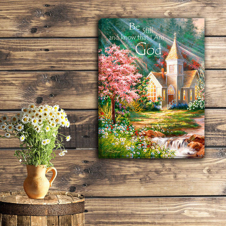 Be Still 18x24 Fully Illuminated LED Wall Art