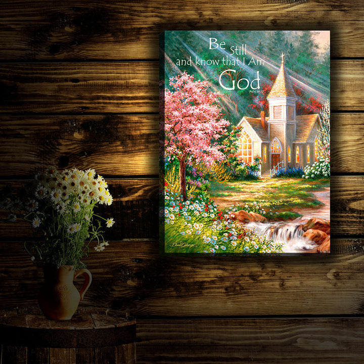 Be Still 18x24 Fully Illuminated LED Wall Art