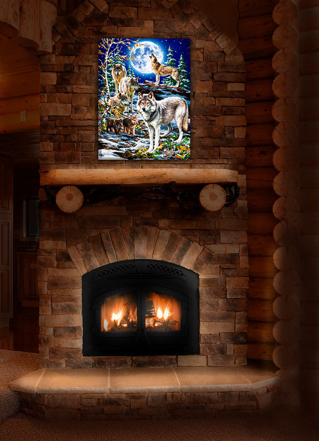 The Spirit of the Pack 18x24 Fully Illuminated LED Wall Art