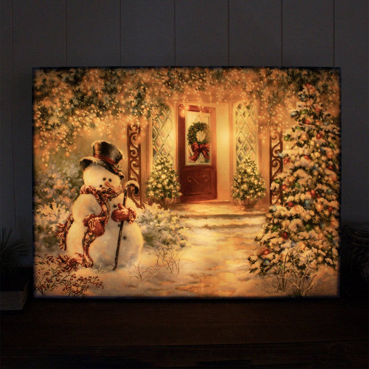 Home for the Holidays 18x24 Fully Illuminated LED Wall Art
