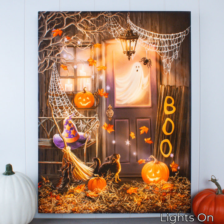 Boo 18x24 Fully Illuminated LED Wall Art