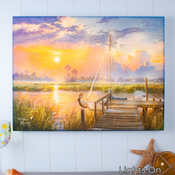 Inlet Solitude 18x24 Fully Illuminated LED Wall Art