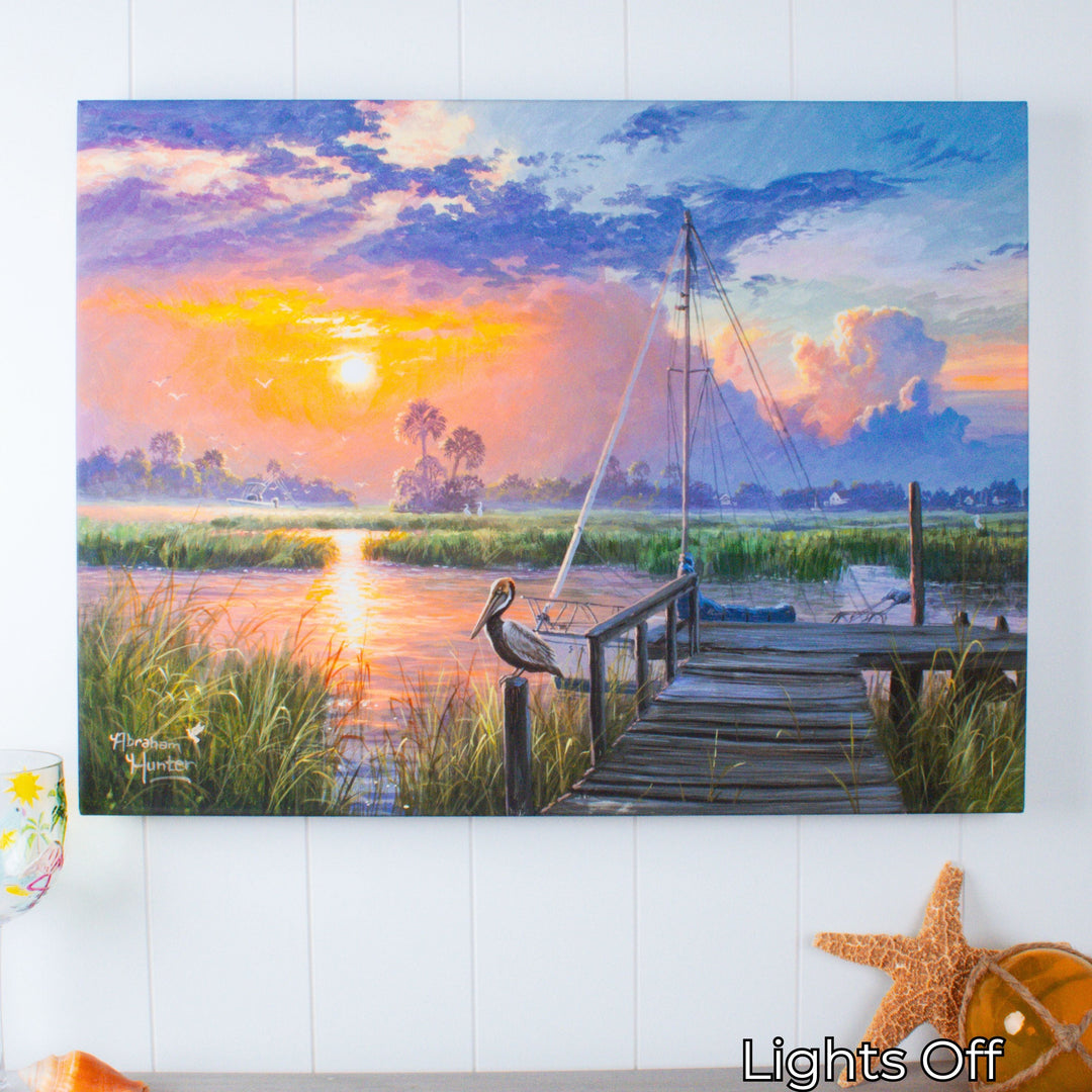 Inlet Solitude 18x24 Fully Illuminated LED Wall Art