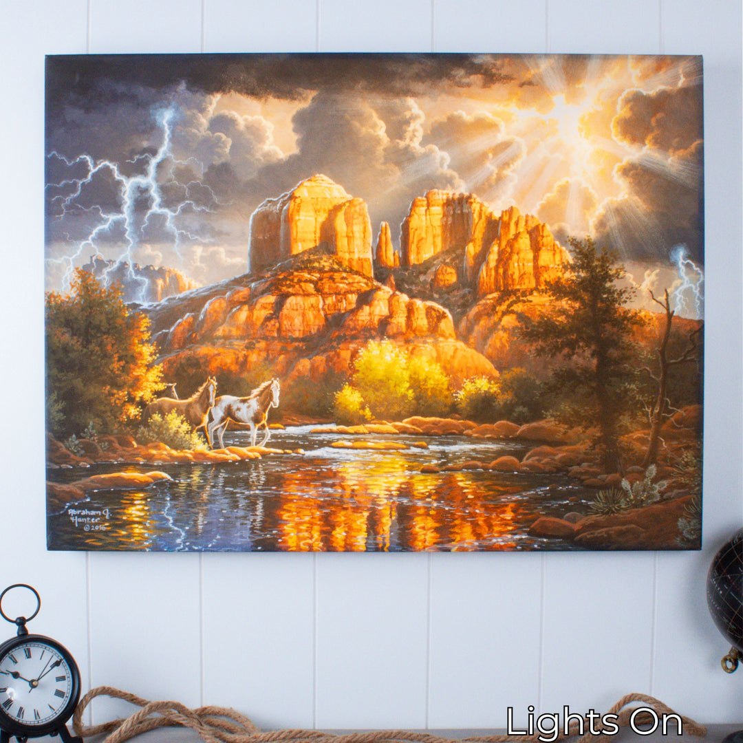 Sedona Majesty 18x24 Fully Illuminated LED Wall Art