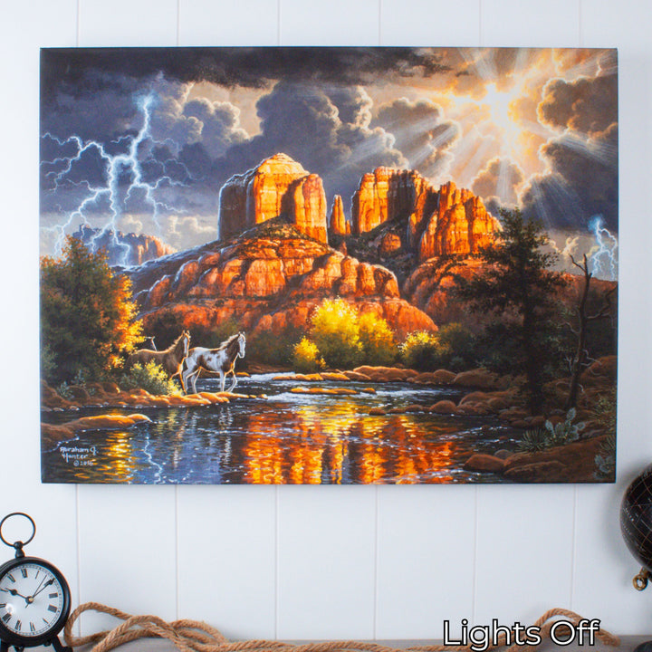Sedona Majesty 18x24 Fully Illuminated LED Wall Art