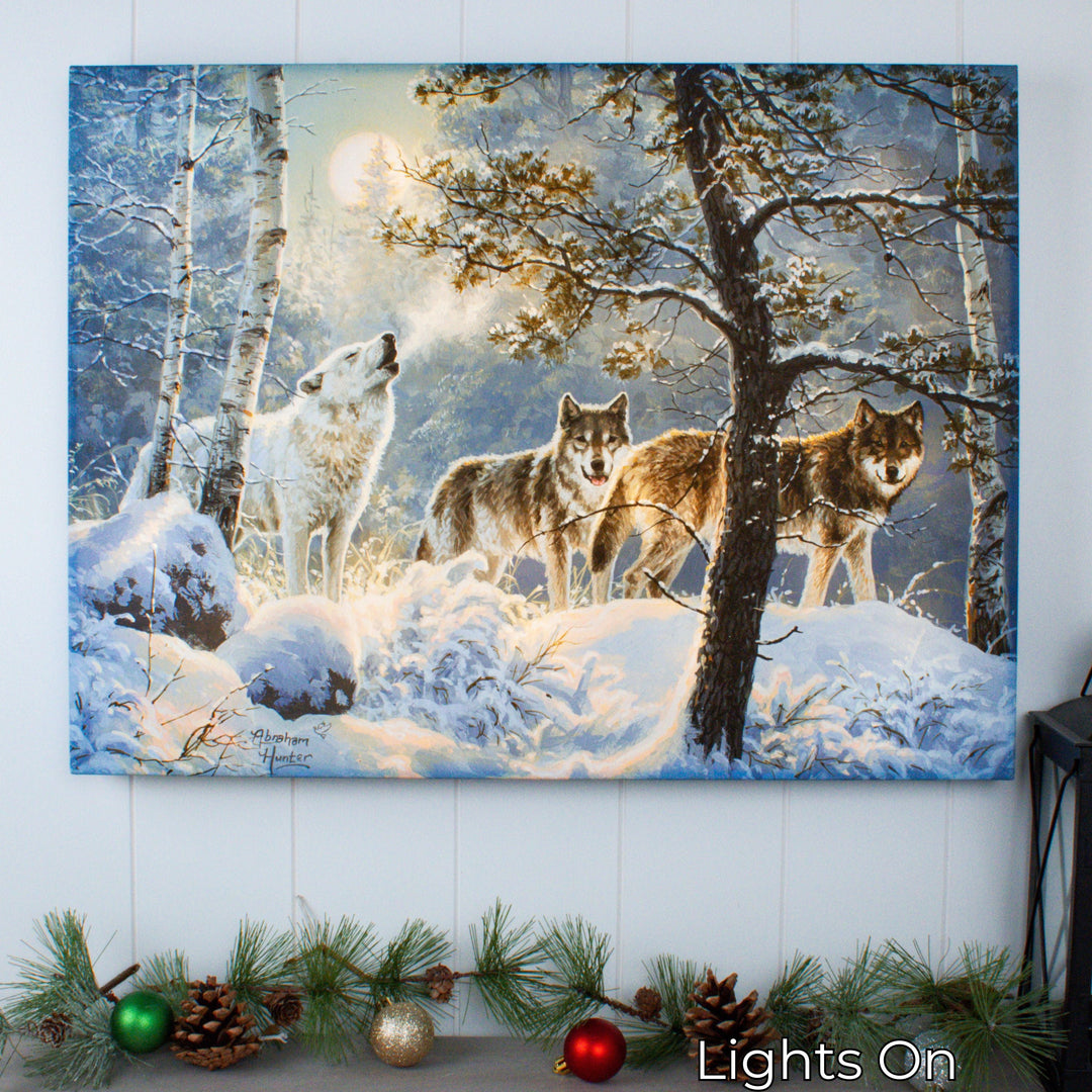 Under the Moonlight 18x24 Fully Illuminated LED Wall Art