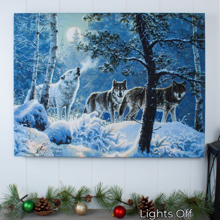 Under the Moonlight 18x24 Fully Illuminated LED Wall Art
