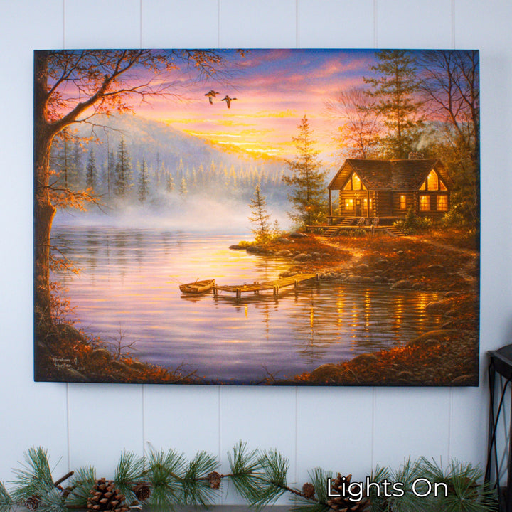 Morning Mist 18x24 Fully Illuminated LED Wall Art