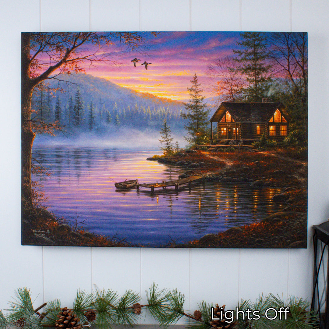 Morning Mist 18x24 Fully Illuminated LED Wall Art