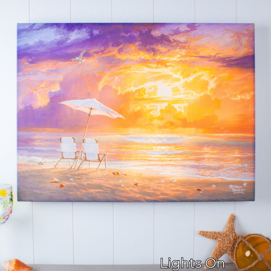 Ocean Glow 18x24 Fully Illuminated LED Wall Art