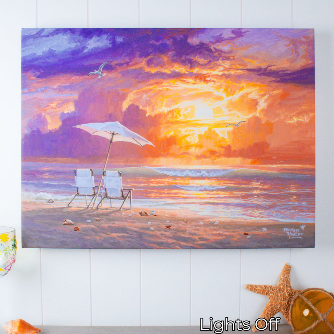 Ocean Glow 18x24 Fully Illuminated LED Wall Art