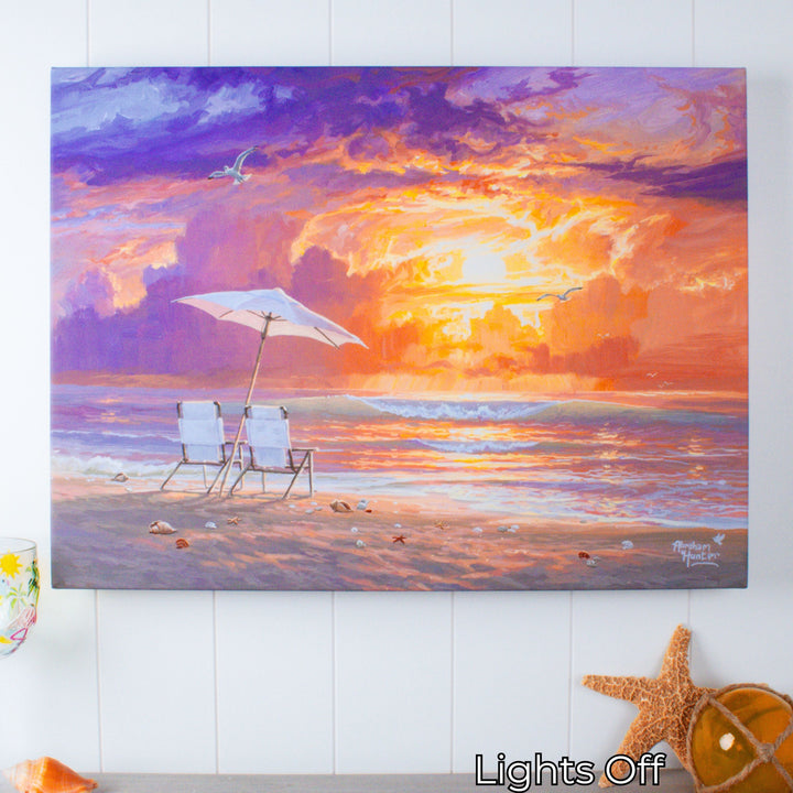 Ocean Glow 18x24 Fully Illuminated LED Wall Art