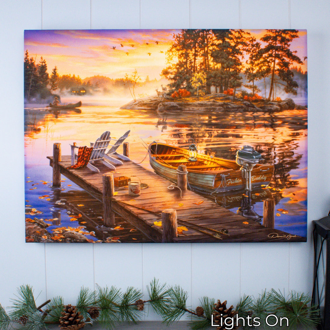 Morning Paradise 18x24 Fully Illuminated LED Wall Art