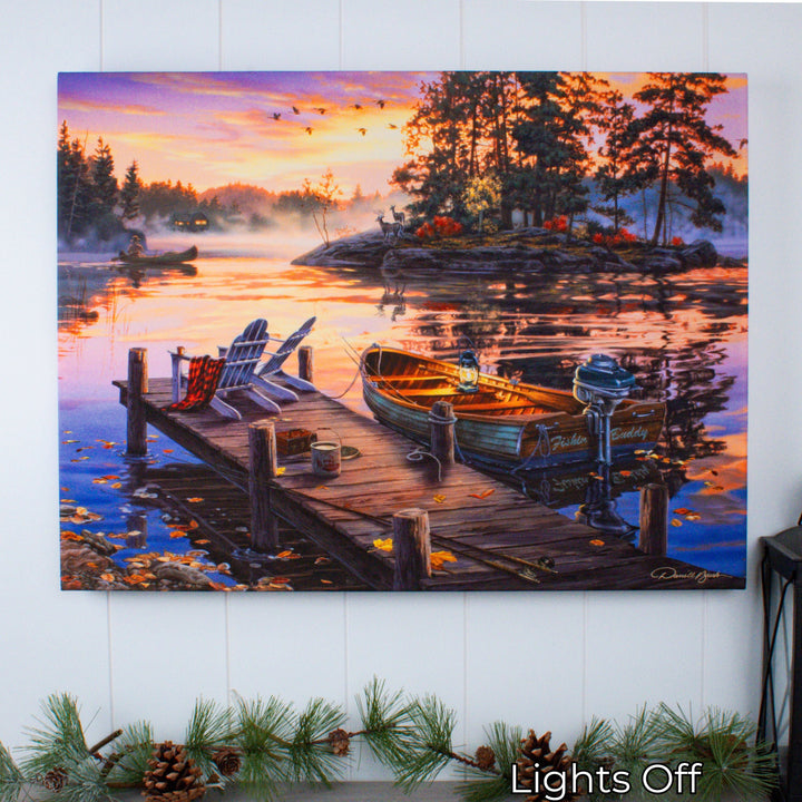 Morning Paradise 18x24 Fully Illuminated LED Wall Art