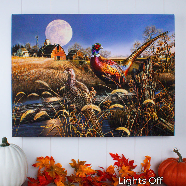 Harvest Moon 18x24 Fully Illuminated LED Wall Art