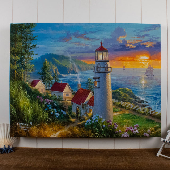 Evening Watch 18x24 Fully Illuminated LED Wall Art