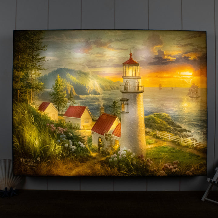 Evening Watch 18x24 Fully Illuminated LED Wall Art