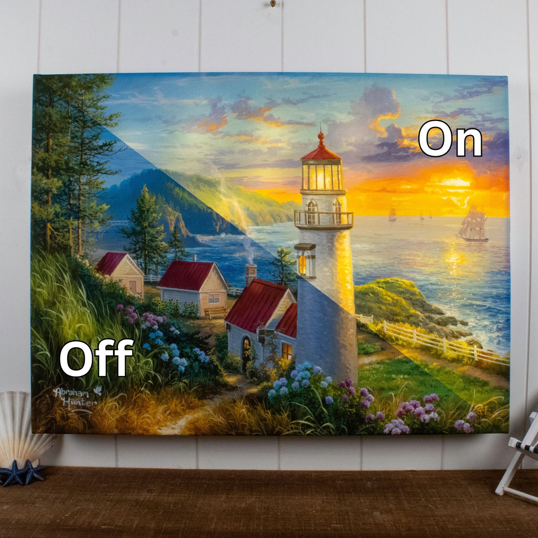 Evening Watch 18x24 Fully Illuminated LED Wall Art