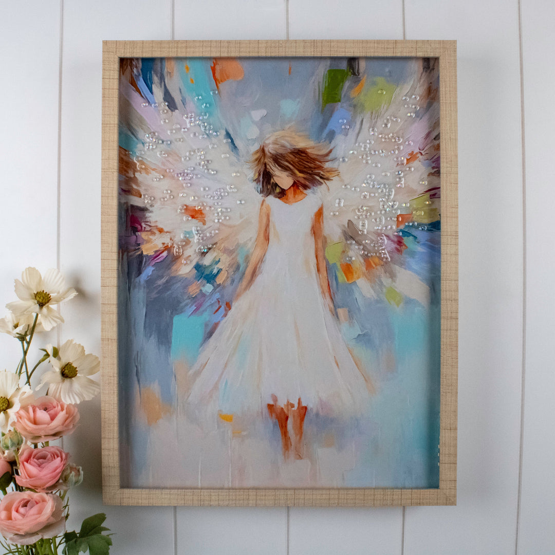 Amazing Grace 12x16 Jeweled Halo Glow LED Art