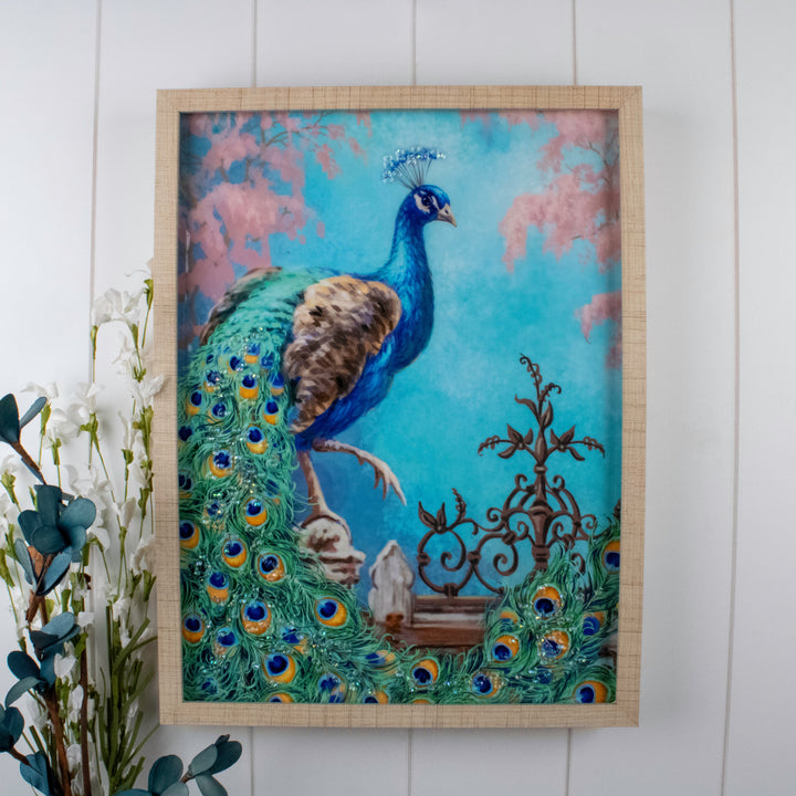 Jewel Of The Garden 12x16 Jeweled Halo Glow LED Art