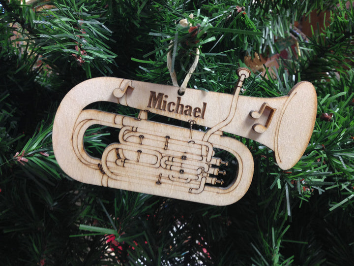 Tuba 1 personalized Christmas ornament