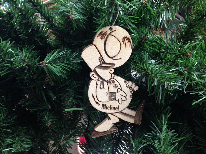 Tuba Player personalized Christmas ornament