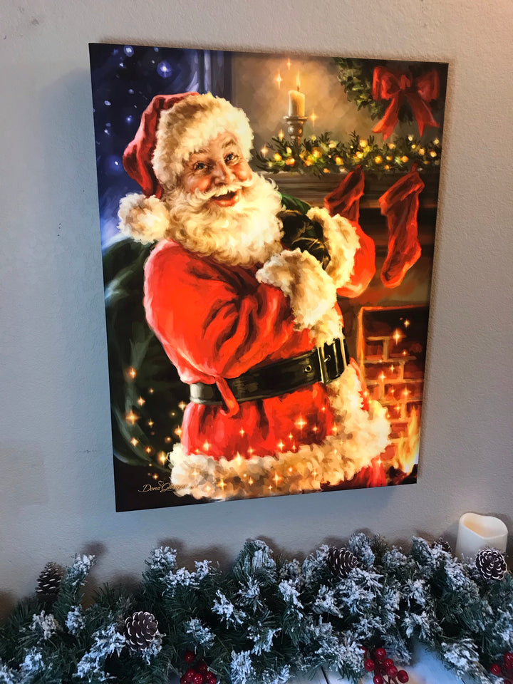 Twas the Night Before Christmas 18x24 Fully Illuminated LED Wall Art, handcrafted Christmas gift, Grande Place, Lancaster County PA