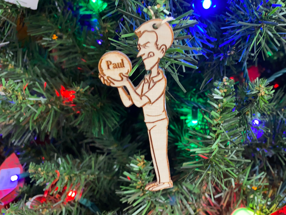 Bowler 2 personalized Christmas ornament