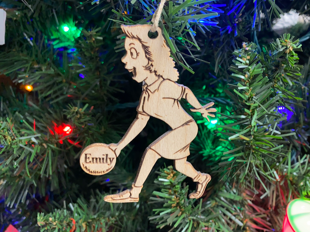 Bowler 1 personalized Christmas ornament