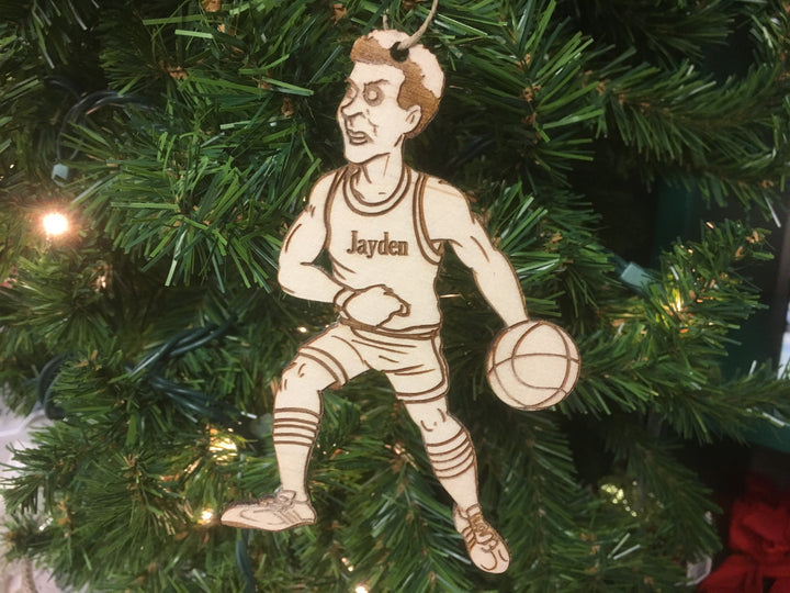 Basketball 3 personalized Christmas ornament