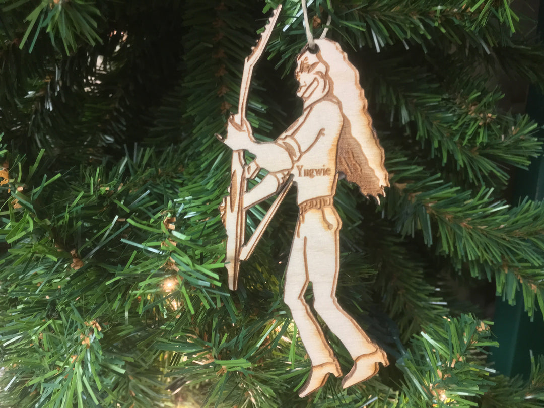 Guitarist 6 personalized Christmas ornament