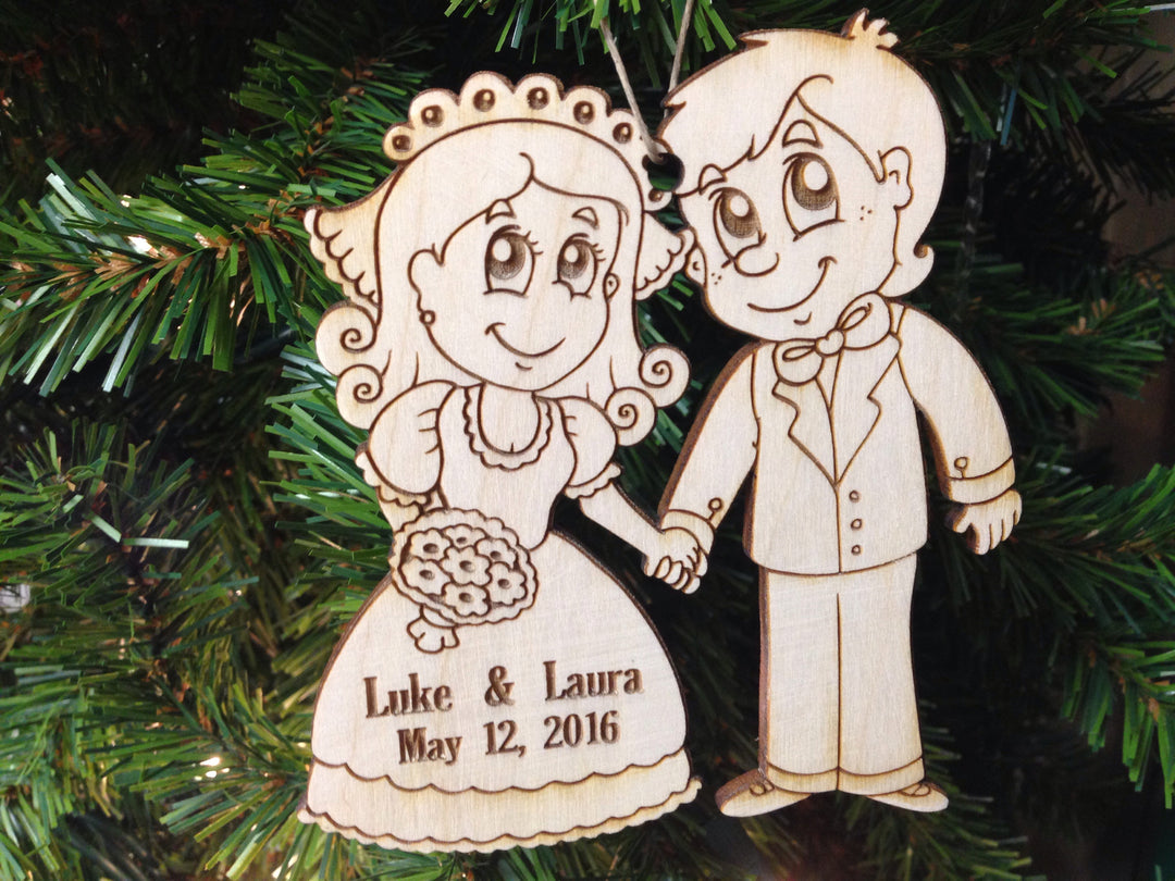 Just Married - Wedding Couple, handcrafted Christmas gift, Grande Place, Lancaster County PA