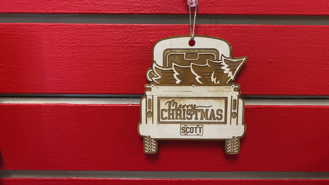 Vintage Pickup Truck Gift Card Holder