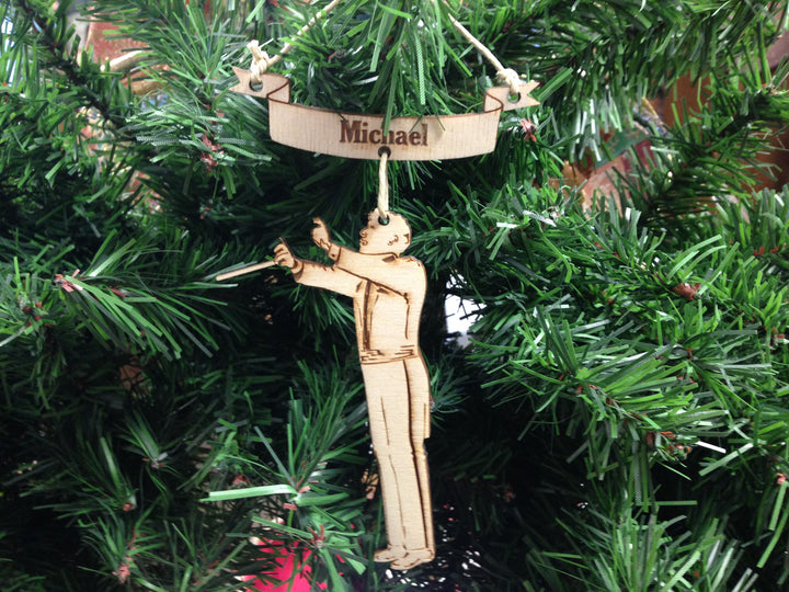Conductor 1 personalized Christmas ornament