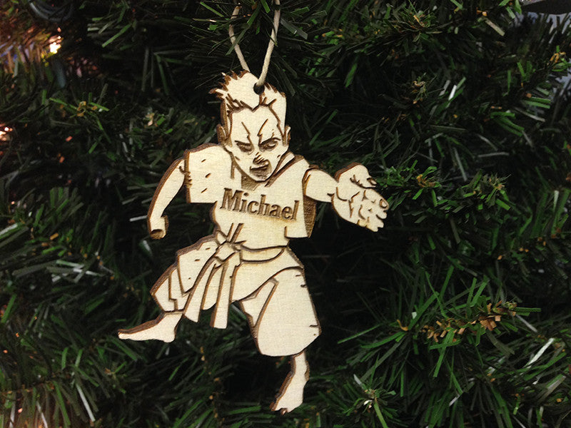 Martial Arts 1 personalized Christmas ornament