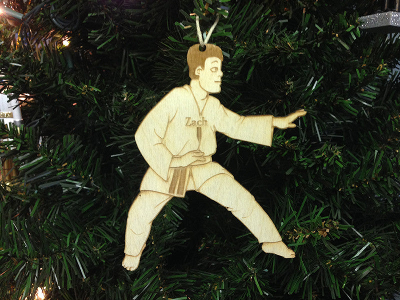 Martial Arts 5 personalized Christmas ornament