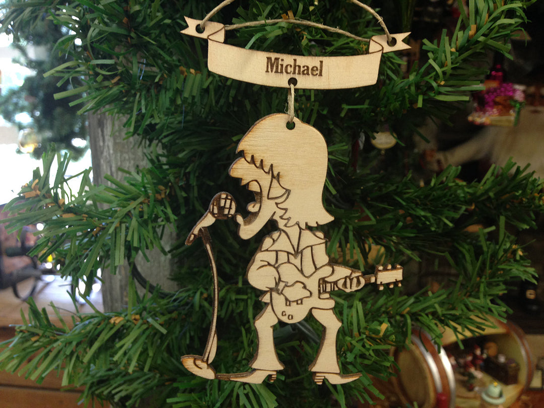 Singer 10 personalized Christmas ornament