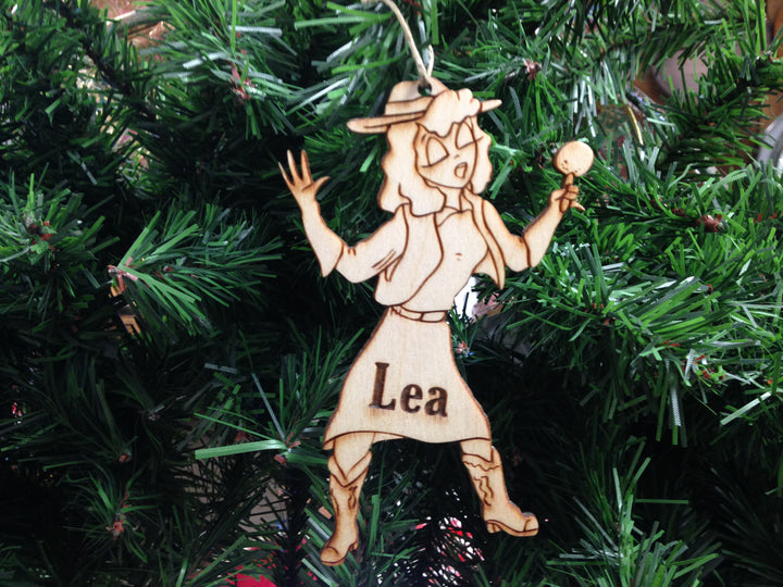 Singer 1 personalized Christmas ornament