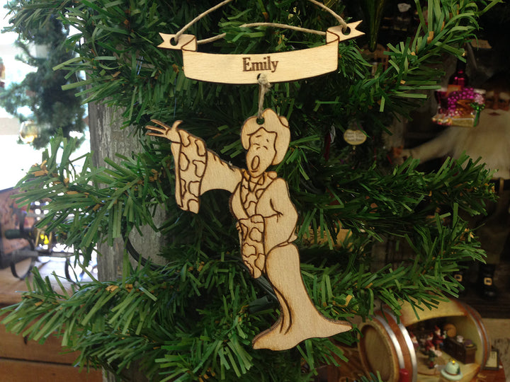 Singer 3 personalized Christmas ornament