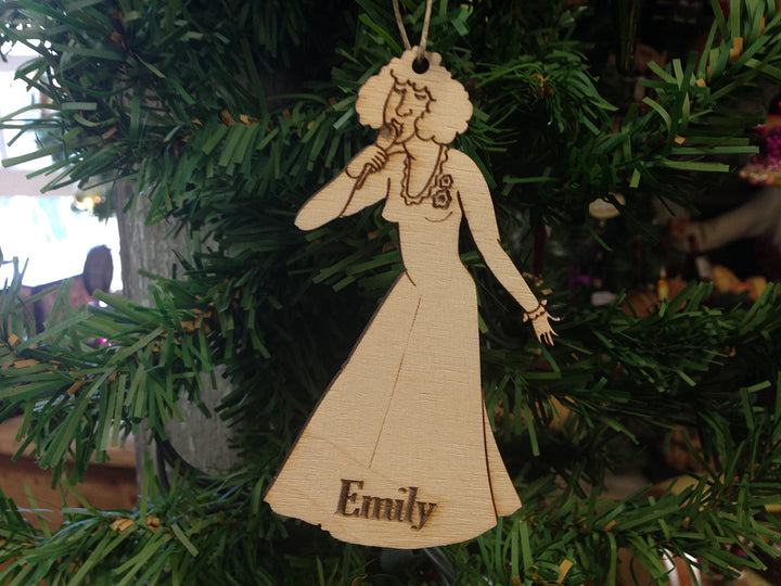 Singer 8 personalized Christmas ornament