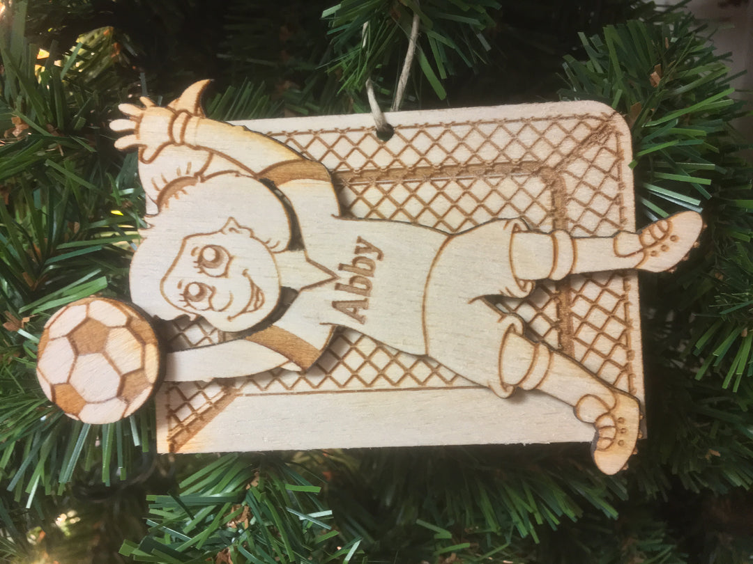 Soccer Goalie 2, handcrafted Christmas gift, Grande Place, Lancaster County PA