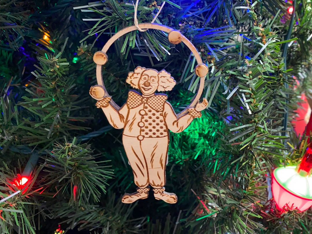 Clown #1, handcrafted Christmas gift, Grande Place, Lancaster County PA